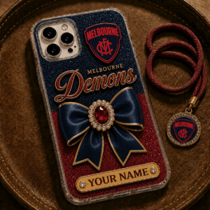 Auspiritmerch Melbourne Demons Phone Case Custom Name Gift For Fan