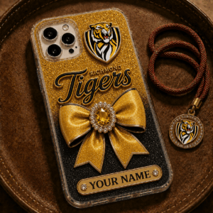 Auspiritmerch Richmond Tigers Phone Case Custom Name Gift For Fan