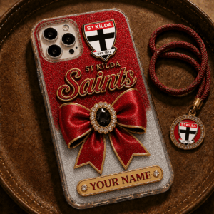 Auspiritmerch St Kilda Saints Phone Case Custom Name Gift For Fan