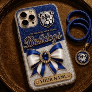 Auspiritmerch Canterbury-Bankstown Bulldogs Phone Case Custom Name Gift For Fan