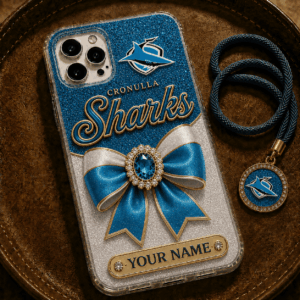 Auspiritmerch Cronulla-Sutherland Sharks Phone Case Custom Name Gift For Fan