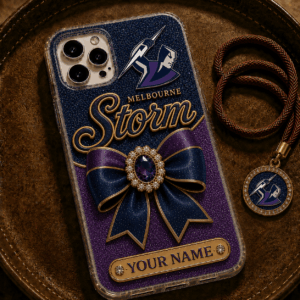 Auspiritmerch Melbourne Storm Phone Case Custom Name Gift For Fan