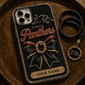 Auspiritmerch Penrith Panthers Phone Case Custom Name Gift For Fan