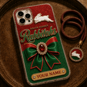 Auspiritmerch South Sydney Rabbitohs Phone Case Custom Name Gift For Fan