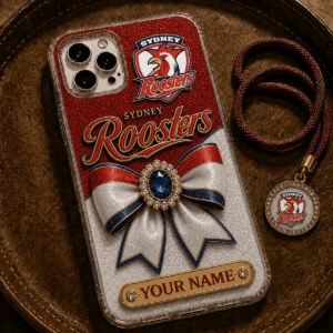 Auspiritmerch Sydney Roosters Phone Case Custom Name Gift For Fan