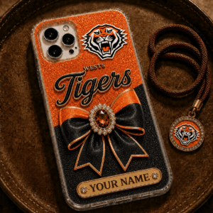 Auspiritmerch Wests Tigers Phone Case Custom Name Gift For Fan