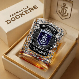 Auspiritmerch Fremantle Dockers Whiskey Glass Custom Name Gift For Fans