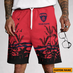 Auspiritmerch Melbourne Demons Custom Name Summer Short Pants Gift For Fans