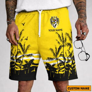 Auspiritmerch Richmond Tigers Custom Name Summer Short Pants Gift For Fans