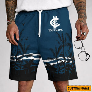 Auspiritmerch Carlton Blues Custom Name Summer Short Pants Gift For Fans