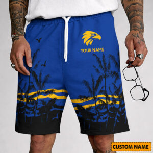 Auspiritmerch West Coast Eagles Custom Name Summer Short Pants Gift For Fans