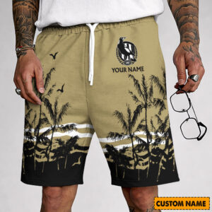 Auspiritmerch Collingwood Magpies Custom Name Summer Short Pants Gift For Fans