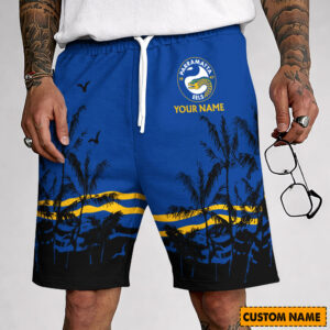Auspiritmerch Parramatta Eels Custom Name Summer Short Pants Gift For Fans