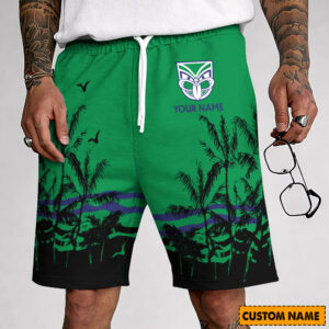 Auspiritmerch New Zealand Warriors Custom Name Summer Short Pants Gift For Fans