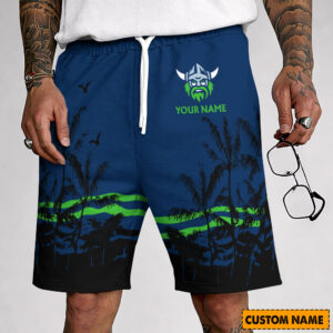 Auspiritmerch Canberra Raiders Custom Name Summer Short Pants Gift For Fans