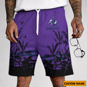 Auspiritmerch Melbourne Storm Custom Name Summer Short Pants Gift For Fans