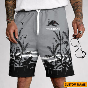 Auspiritmerch Penrith Panthers Custom Name Summer Short Pants Gift For Fans