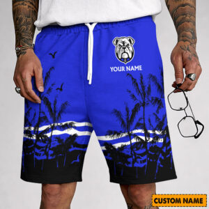 Auspiritmerch Canterbury-Bankstown Bulldogs Custom Name Summer Short Pants Gift For Fans