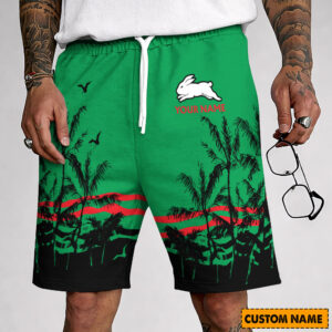 Auspiritmerch South Sydney Rabbitohs Custom Name Summer Short Pants Gift For Fans