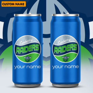 Auspiritmerch Canberra Raiders x Pepsi Can Shaped Tumbler Custom Name Gift For Fans