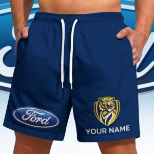 Auspiritmerch Richmond Tigers x Ford Short Pants Custom Name Gift For Fan