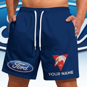 Auspiritmerch Sydney Swans x Ford Short Pants Custom Name Gift For Fan