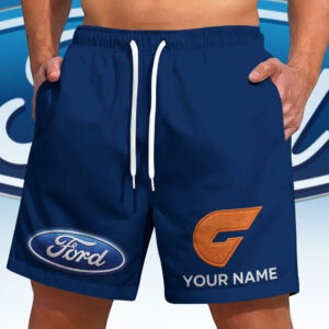 Auspiritmerch GWS Giants x Ford Short Pants Custom Name Gift For Fan