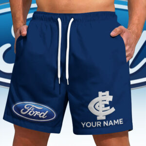 Auspiritmerch Carlton Blues x Ford Short Pants Custom Name Gift For Fan