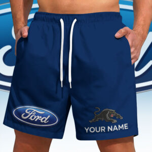 Auspiritmerch Penrith Panthers x Ford Short Pants Custom Name Gift For Fan