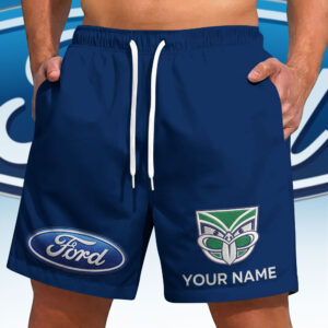Auspiritmerch New Zealand Warriors x Ford Short Pants Custom Name Gift For Fan