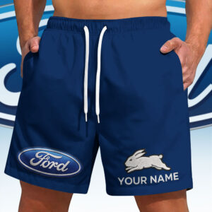 Auspiritmerch South Sydney Rabbitohs x Ford Short Pants Custom Name Gift For Fan