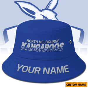 Auspiritmerch North Melbourne Bucket Hat Custom Name Vintage Daily Casual Fashion