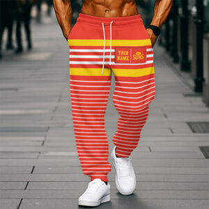 Auspiritmerch Gold Coast Suns Casual Sweatpants Custom Name Gift For Fan