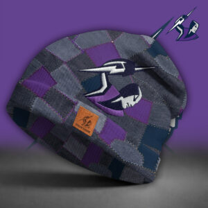 Auspiritmerch Melbourne Storm Beanie Hat Custom Name Gift For Fans