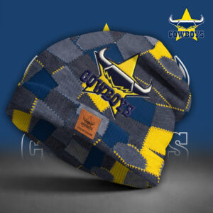 Auspiritmerch North Queensland Cowboys Beanie Hat Custom Name Gift For Fans