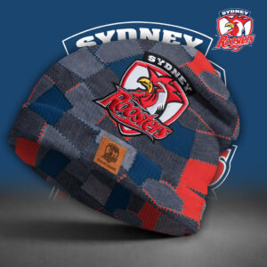 Auspiritmerch Sydney Roosters Beanie Hat Custom Name Gift For Fans