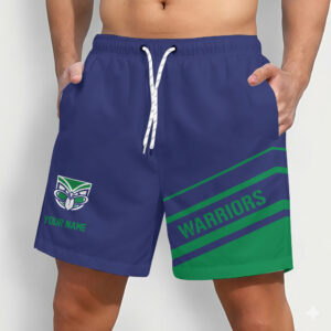 Auspiritmerch New Zealand Warriors Short Pants Custom Name Daily Casual Fashion