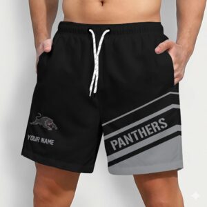Auspiritmerch Penrith Panthers Short Pants Custom Name Daily Casual Fashion