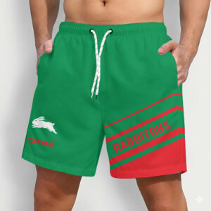 Auspiritmerch South Sydney Rabbitohs Short Pants Custom Name Daily Casual Fashion