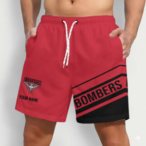Auspiritmerch Essendon Short Pants Custom Name Daily Casual Fashion