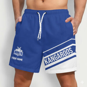 Auspiritmerch North Melbourne Short Pants Custom Name Daily Casual Fashion