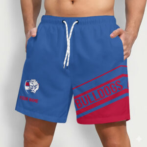 Auspiritmerch Western Bulldogs Short Pants Custom Name Daily Casual Fashion