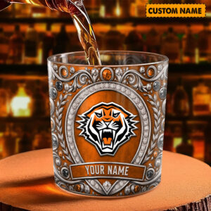 Auspiritmerch Wests Tigers Whiskey Glass Custom Name Gift For Fans