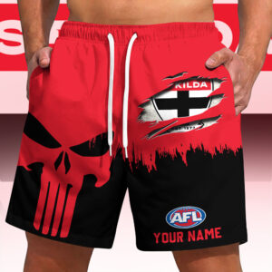 Auspiritmerch St Kilda Saints Short Pants Custom Name Gifts For Fan