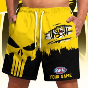 Auspiritmerch Richmond Tigers Short Pants Custom Name Gifts For Fan
