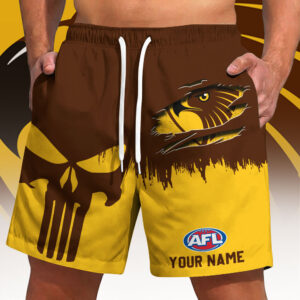 Auspiritmerch Hawthorn Hawks Short Pants Custom Name Gifts For Fan