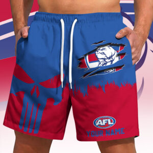 Auspiritmerch Western Bulldogs Short Pants Custom Name Gifts For Fan