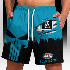 Auspiritmerch Port Adelaide Short Pants Custom Name Gifts For Fan