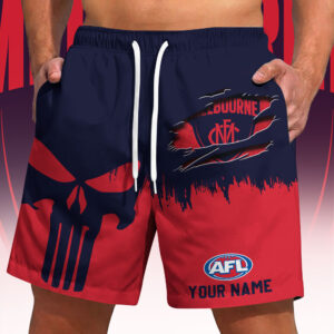 Auspiritmerch Melbourne Demons Short Pants Custom Name Gifts For Fan