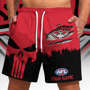 Auspiritmerch Essendon Short Pants Custom Name Gifts For Fan